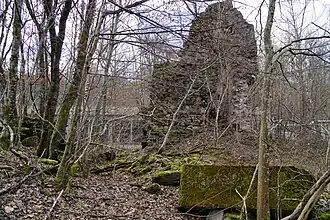 Ruins of the extraction building