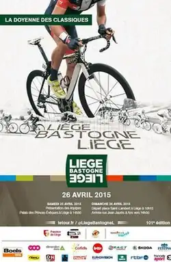 The riders on the podium after the race (from left to right: Julian Alaphilippe, Alejandro Valverde and Joaquim Rodríguez)