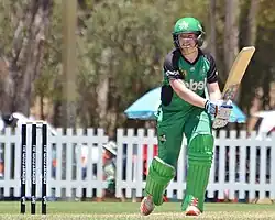 Duffin batting for Melbourne Stars during WBBL-02