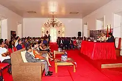 Event hall inside the palace in 2016