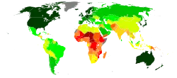 Image 7United Nations Human Development Index map by country (2016)