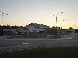 Roundabout on the Finnish national road 4