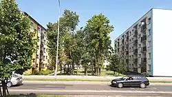 Broniewskiego Street in Antoniuk, August 2018