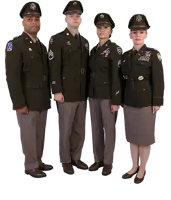 The 2020 Army Greens uniform