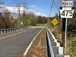 PA 475 northbound in Springfield Township