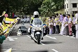 Honda ST1300 on escort duty