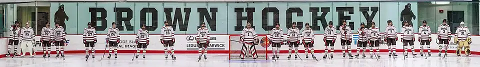 Lineup of Brown Bears players