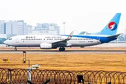 20240127_Boeing_737-85C(WL)_of_Hebei_Airlines_(B-5660)_taking_off_from_HGH