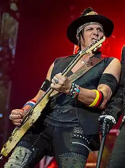 Roxie performing with Alice Cooper in 2024