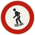 233-85 – Entry prohibited for rollerskaters (formerly used )