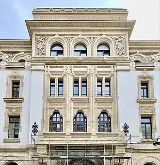 The Marmorosch Blank Bank Palace on Strada Doamnei by Petre Antonescu (1923)