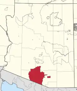 Location in Arizona