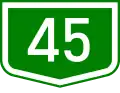 Main road 45 shield