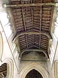 Nave tie beam roof