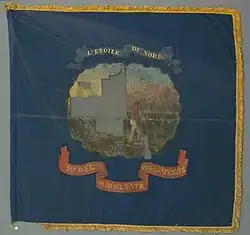 The 5th Minnesota Infantry Regimental flag.