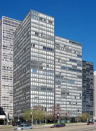 860-880 Lake Shore Drive viewed from the southeast.