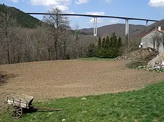 The Sioule Viaduct in Bromont-Lamothe
