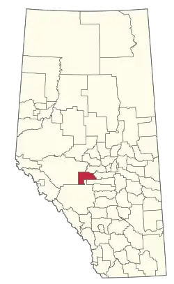 Location within Alberta