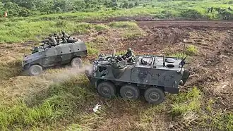 APR-1 and Anoa of Assault Cavalry Platoon, in November 2020 military drill.