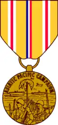 Asiatic-Pacific Campaign Medal with three battle stars