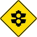 (W3-Q01) Emergency Signals or Ramp Metering (or Roundabout Metering) Signals ahead (used in Queensland)