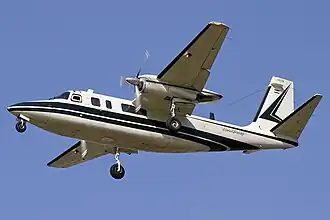 From 1971, the heavier 690 has a larger wing and more powerful 717.5–748&nbsp;hp (535–558&nbsp;kW) TPE-331s.