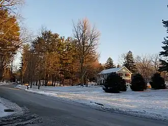 Residential area in Spackenkill, December 2019