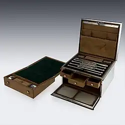 A writing desk set by Sampson Mordan