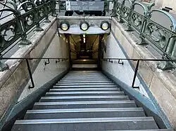 Street-level entrance at Villiers