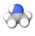 Space-filling model of acetone imine