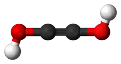 Ball-and-stick model of acetylenediol