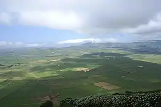 The Achada Plain, the remnants of the Guilherme Moniz crater within the parish of São Sebastião