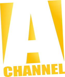A yellow rectangle with a big, bold A cut out of it. Beneath is the word CHANNEL in a thick, compressed sans serif.