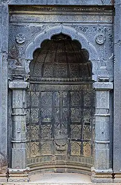 The central mihrab of the mosque