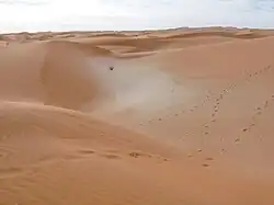 A sandy area west of Chinguetti