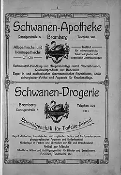 1910 Advertisement for the Pharmacy