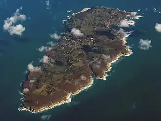 Aerial view of Groix