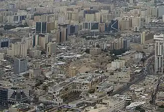 Aerial view of Musheireb in 2019.