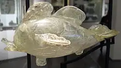 Vial in the shape of a fish.