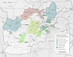 Factions after the fall of Najibullah (1992)
