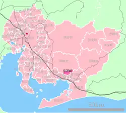 Location of Otowa in Aichi Prefecture