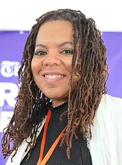 Matthews at the 2025 Los Angeles Times Festival of Books