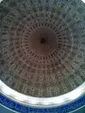Interior detail of the Khulafa Mosque's big dome