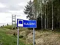 Alajärvi municipal border sign