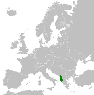 Location of