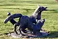 Foxes statue by W. Albers Pistorius
