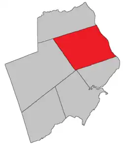 Location within Albert County.