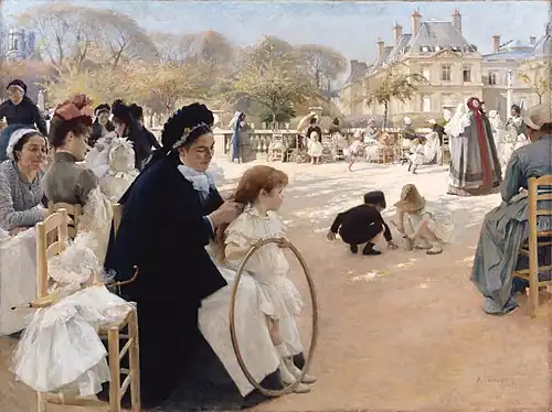 Albert Edelfelt, The Luxembourg Gardens, 1887
