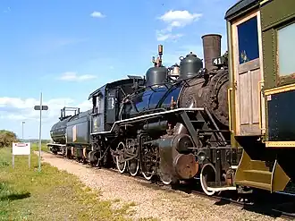 Engine 41 of the Alberta Prairie Railway