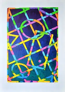 Magical Geometry, lithograph 81 x 55&nbsp;cm, 1999